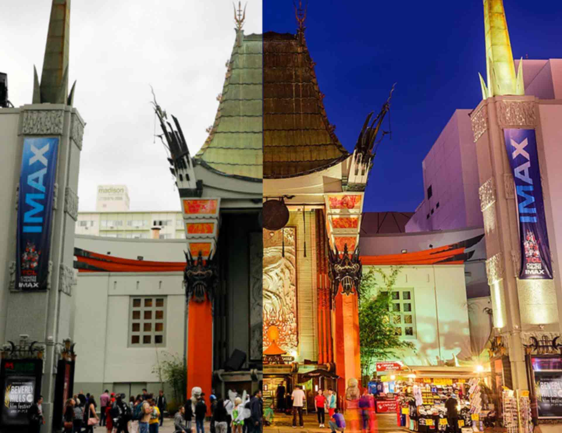 Chinese theater with brand