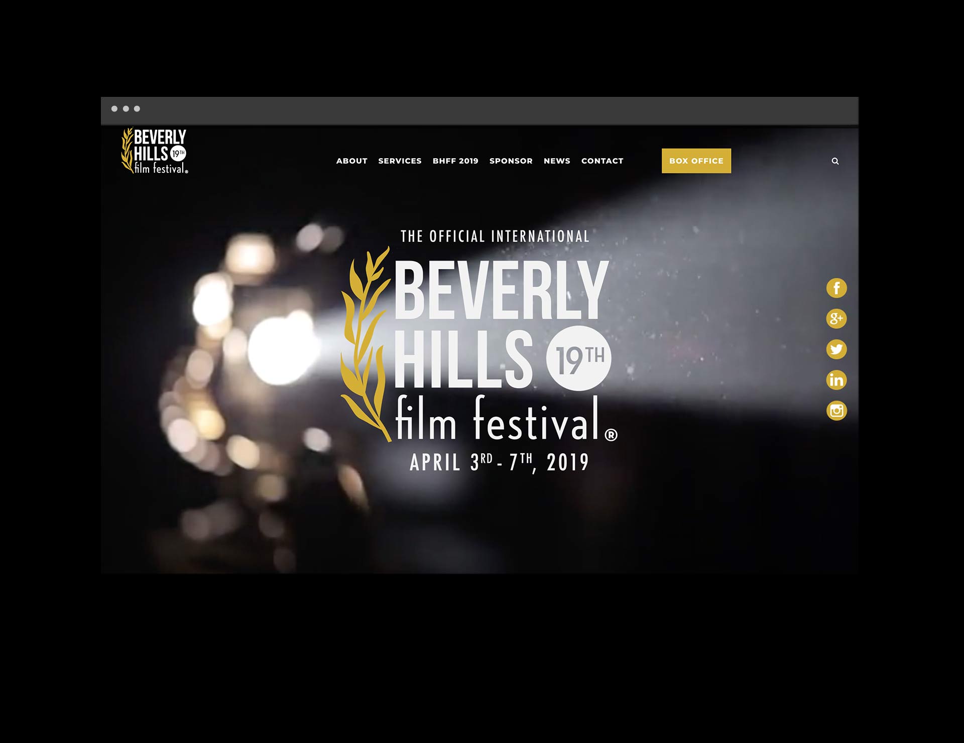 Beverly Hills Film Festival Home page