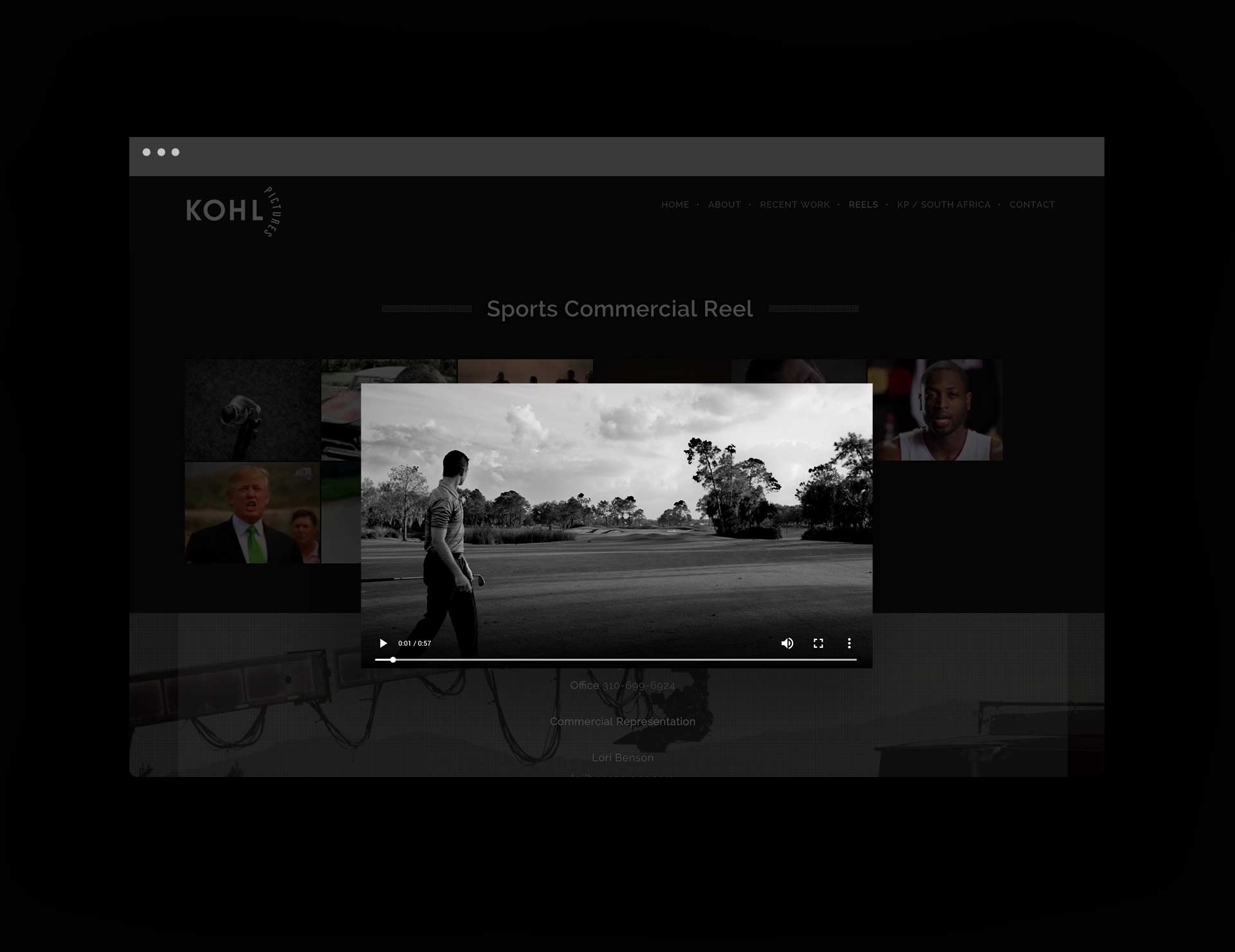 Mark Kohl web design golf