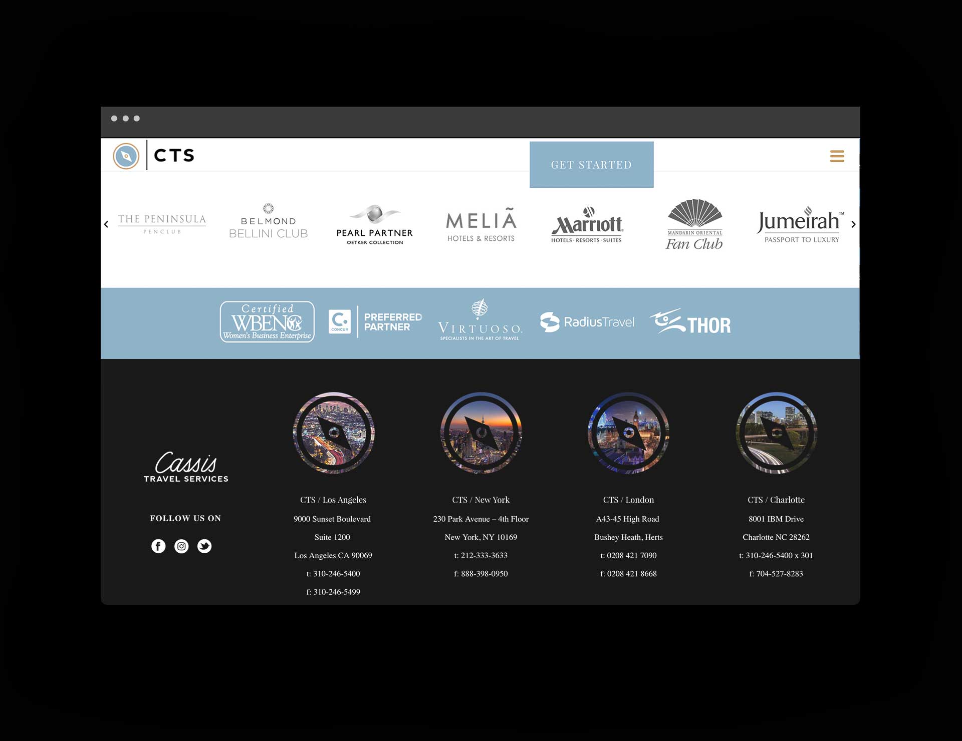 Cassis travel web design affiliates